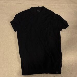 Pull&Bear Black Crew Neck Top